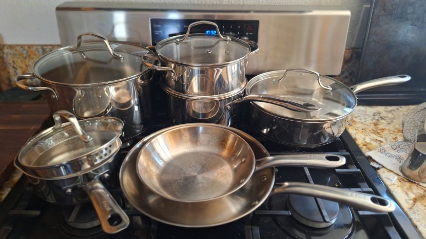 cookware set - we loved the t-fal stainless steel set for its price, but also its...
