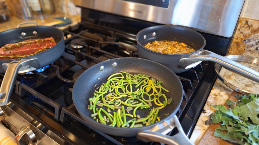 cookware set - the calphalon premier earned top marks across all metrics.