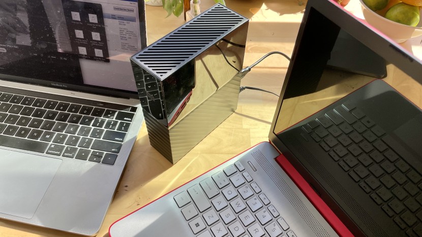 external hard drive - using two different operating systems gave us a range of data...