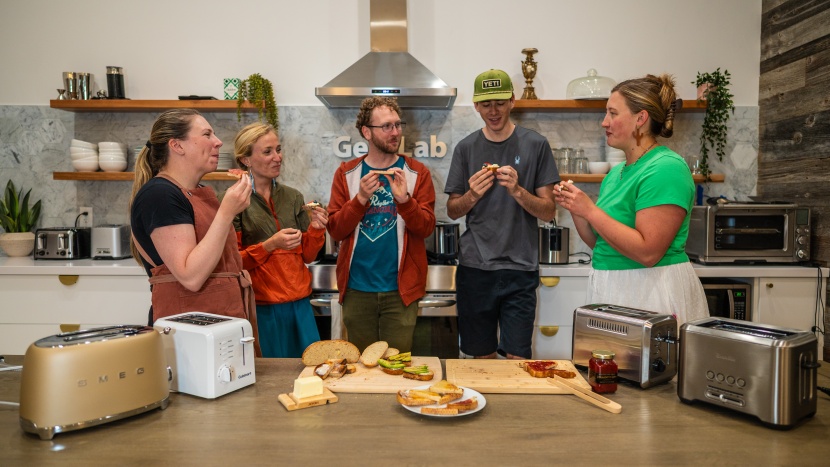 toaster - our test team hard at work, tasting endless varieties of toasted...