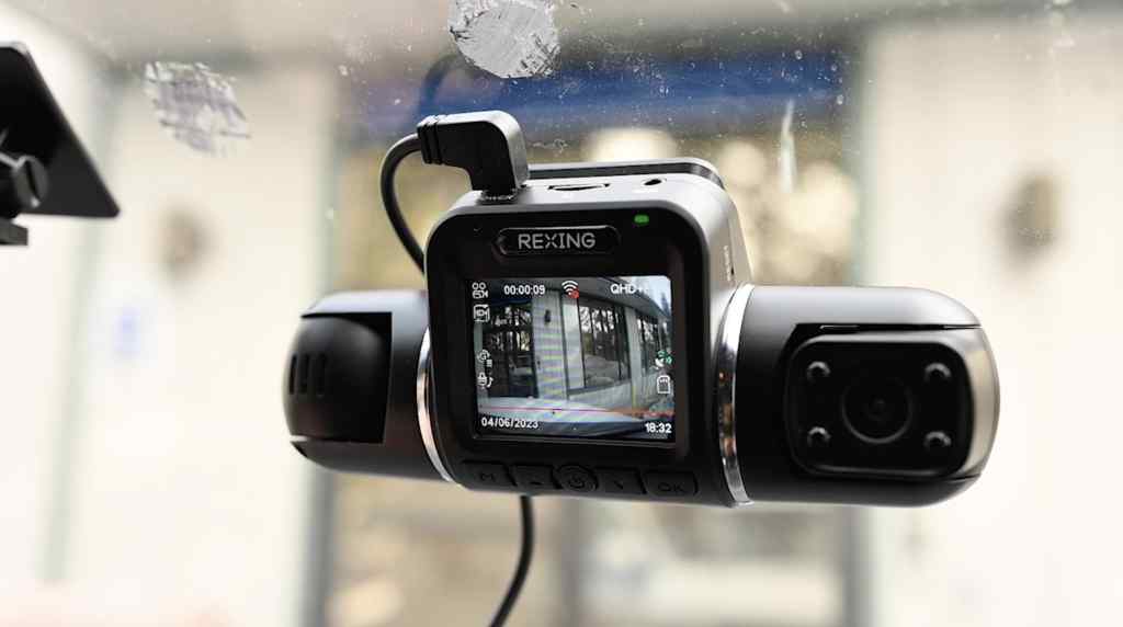 Rexing V2 Pro AI Dash Cam, 3-Channel Front/Cabin/Rear 1080p Recording with  Wi-Fi and GPS 